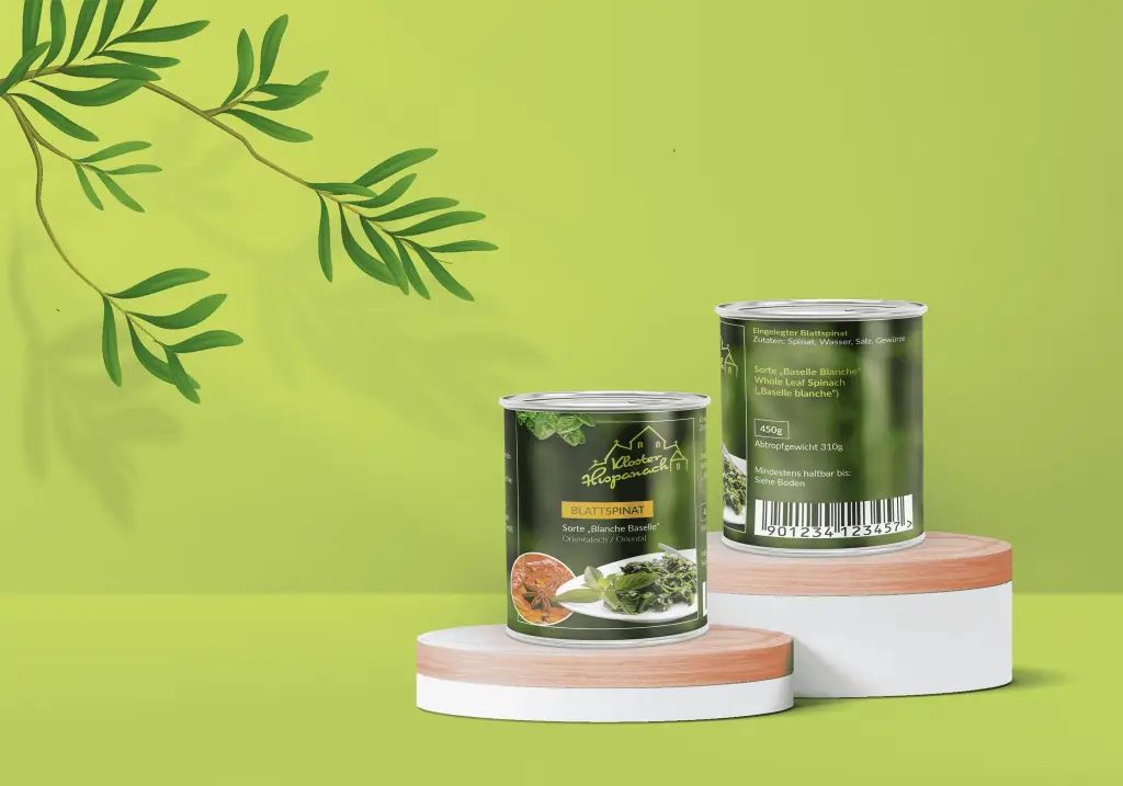 Kloster Hispanach Food Label